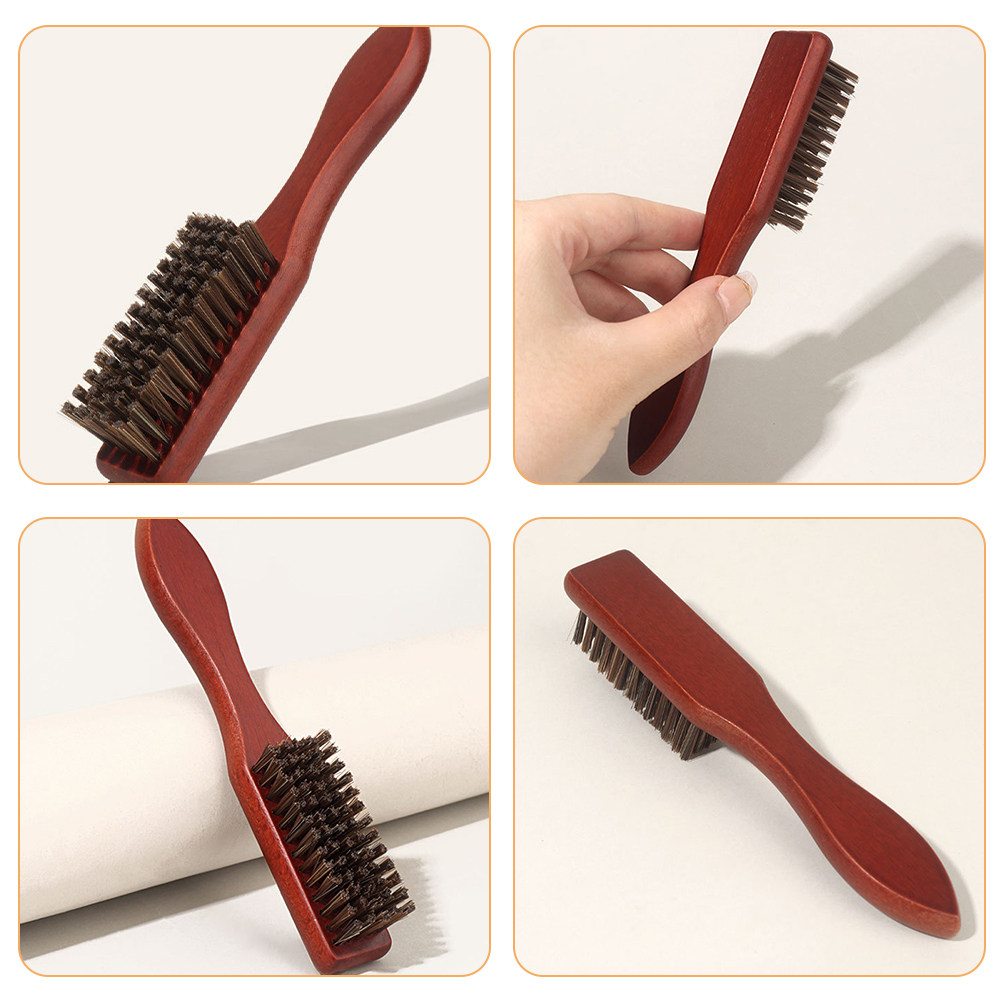 2Pcs Beard Grooming Brush Wood - огляд і ціна Brush Bristle Set