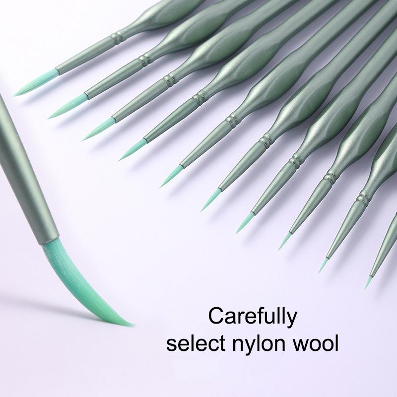11Pcs Miniature Detail Paint B - огляд і ціна Brush Bristle Set