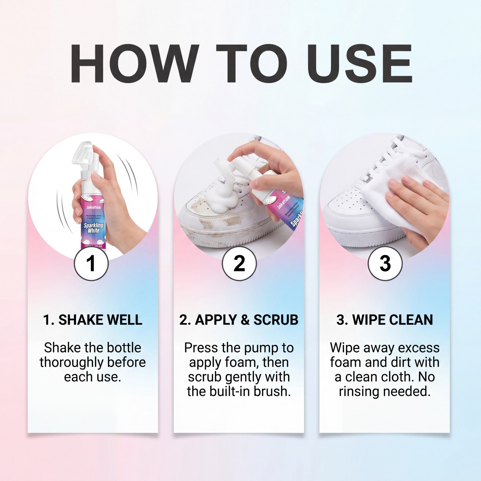 100ML Sneaker Cleaner Liquid S - огляд і ціна Sneaker Care Whitener