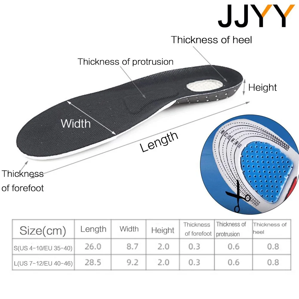 Adjustable Gel Insoles for Men - огляд і ціна Shoe Polish Cream