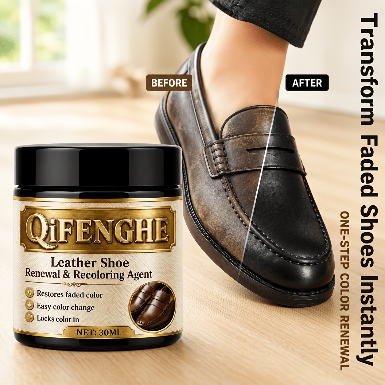 Leather Shoe Renewal Recolorin - огляд і ціна Shoe Polish Cream