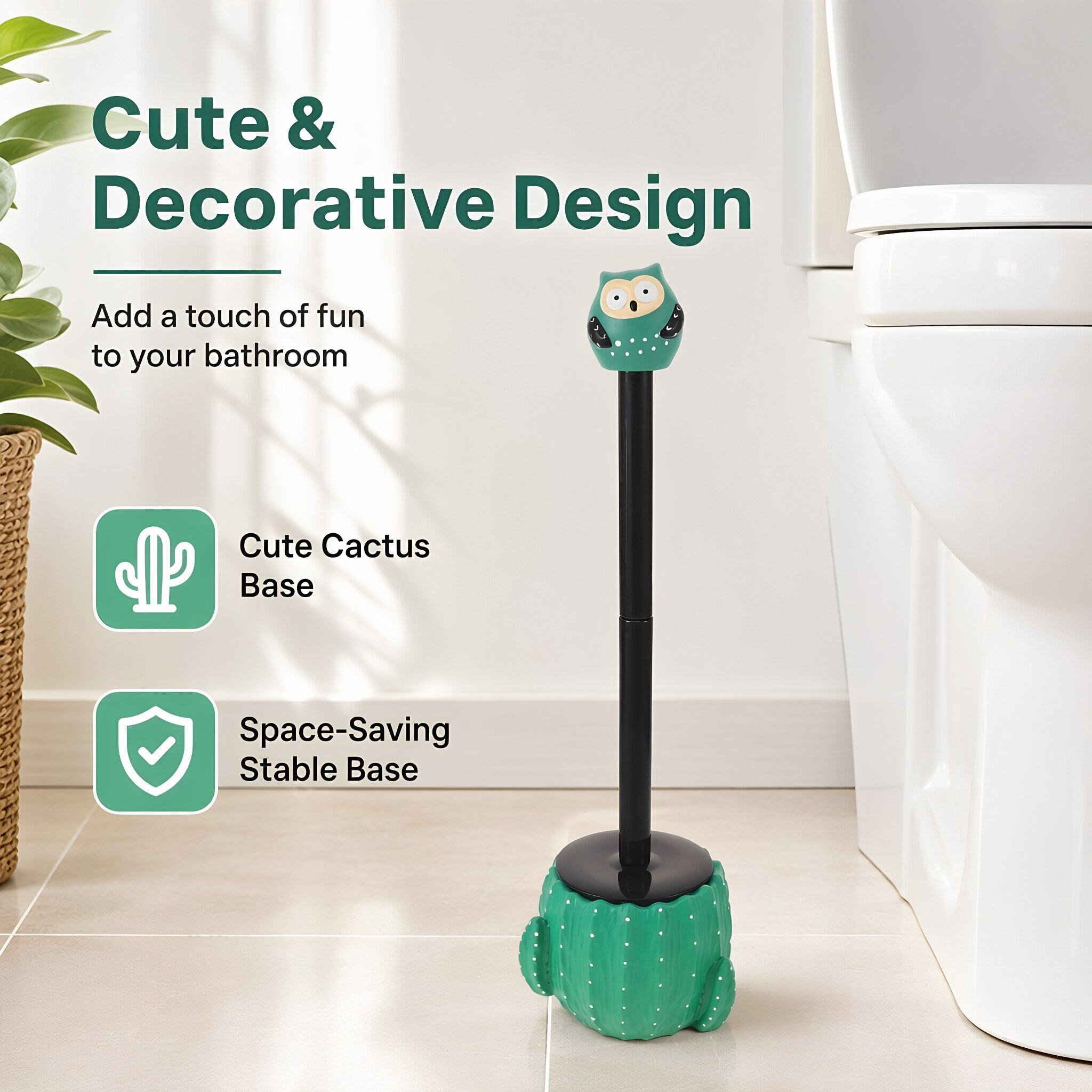 Toilet Brush Holder Set Cute C - огляд і ціна Brush Bristle Set